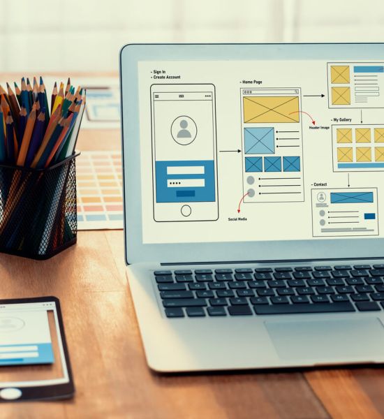 Website Webdesign Onlinepräsenz Laptop Mockup 