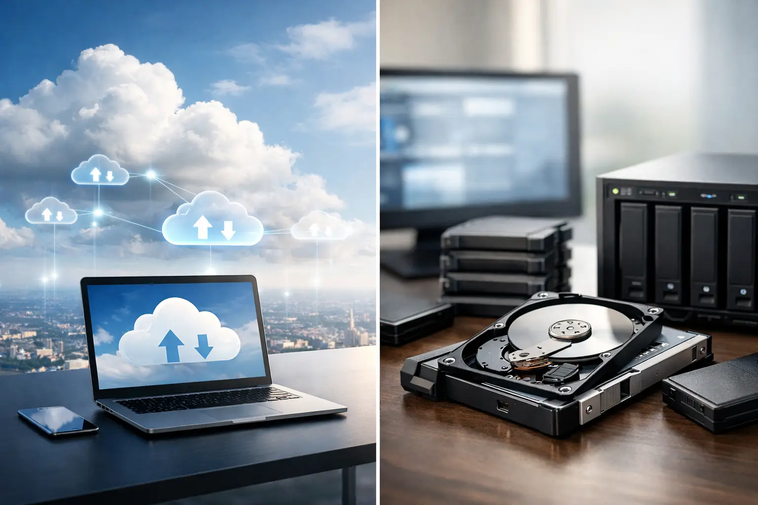 Cloud Backup versus lokale Sicherung im Vergleich