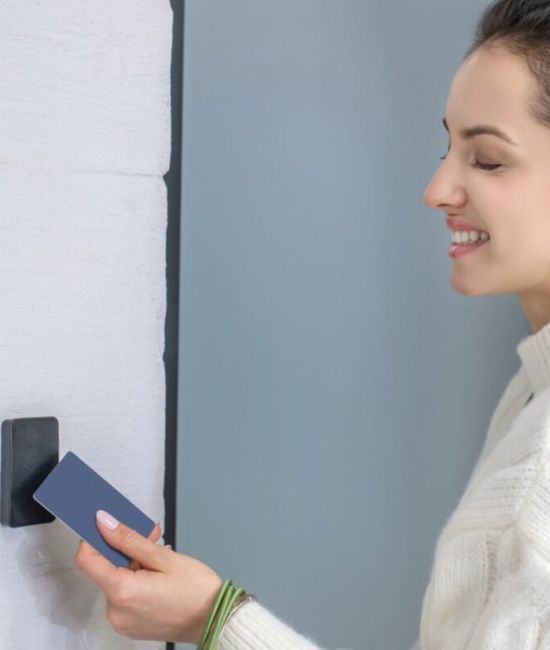 Managed Zeiterfassung Karte Frau 