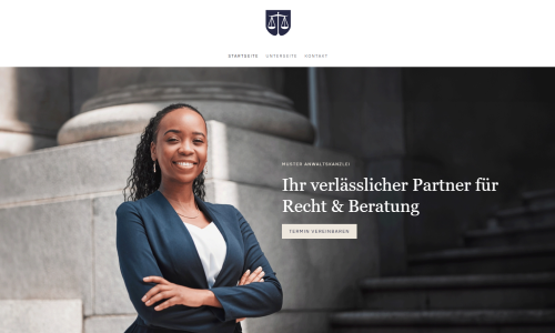 Anwalt Webdesign Entwurf Website