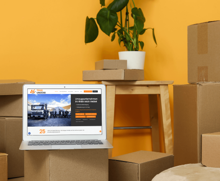 Team Umzug Webdesign Umzugsfirma Orange