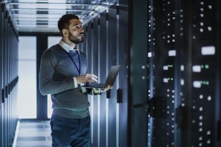 Managed Power Mann Laptop Server dunkel 