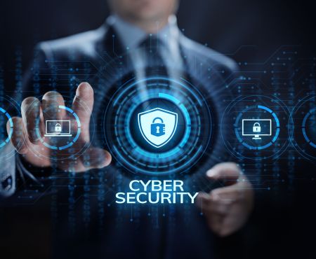 Cybersecurity Technik IT Mann Anzug