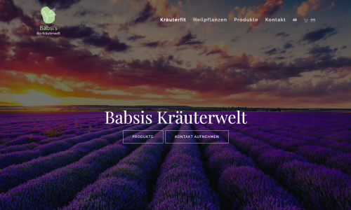 Babsis Bio Kräuterwelt Webseite