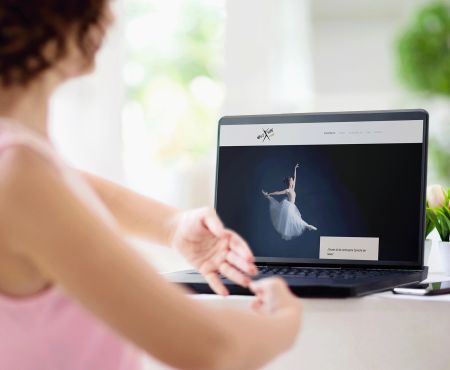 Westside Studio Webseite Ballerina Laptop