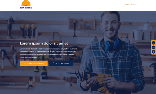 Handwerk Webdesign Entwurf Website