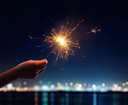 Frohes Neues Jahr Wunderkerze