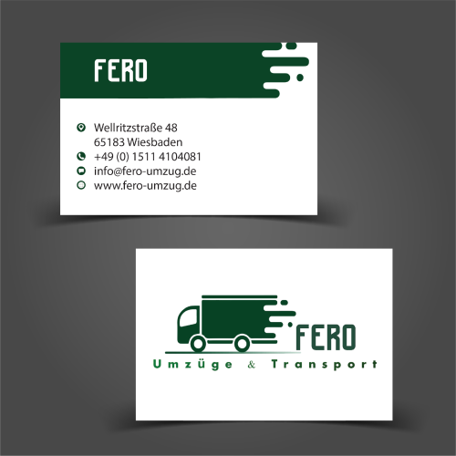 Visitenkarte Fero Umzüge Transporte Design