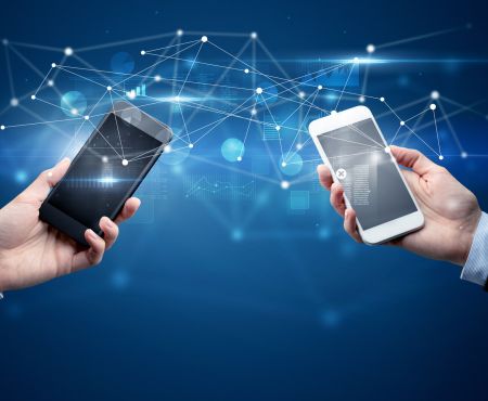 Cloud Telefonie Handys Technik Blau IT