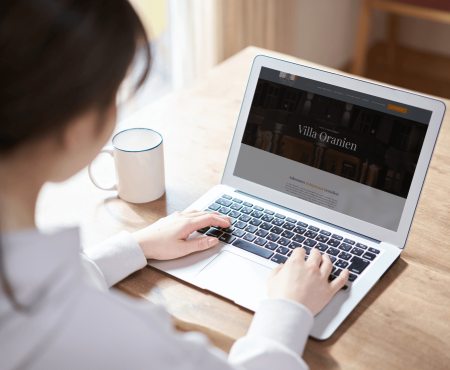 Villa Oranien neue Webseite Webdesign